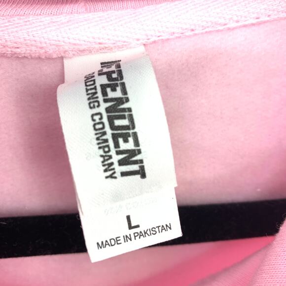 Johnny Ross Sweatshirt Unisex L Barbra Lady Like Pullover Hoodie Pink NWOT - Picture 6 of 7